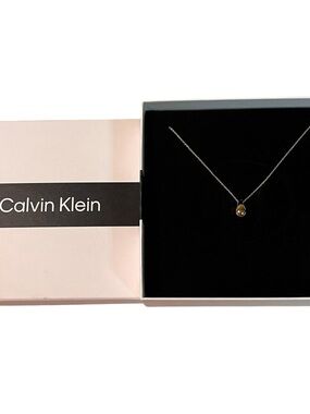 Calvin Klein gold-tone teardrop pendant necklace
stainless steel
minimalist
